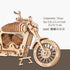3D Wooden Puzzle, Motorcycle, DIY Model Kit